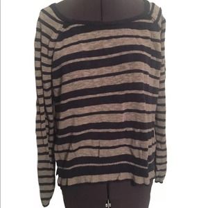 Lucky Brand Sweater Lightweight Linen Cotton Blend